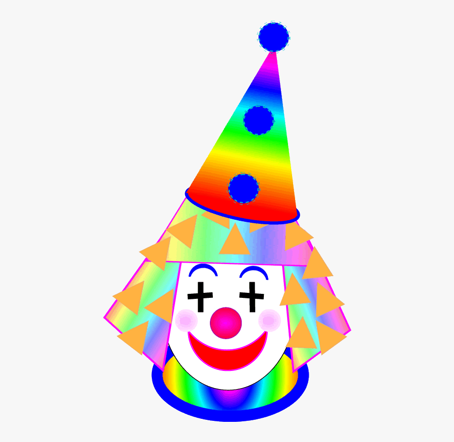 Image Of Clown Face Clipart - Happy Clip Art Clown Face, Transparent Clipart