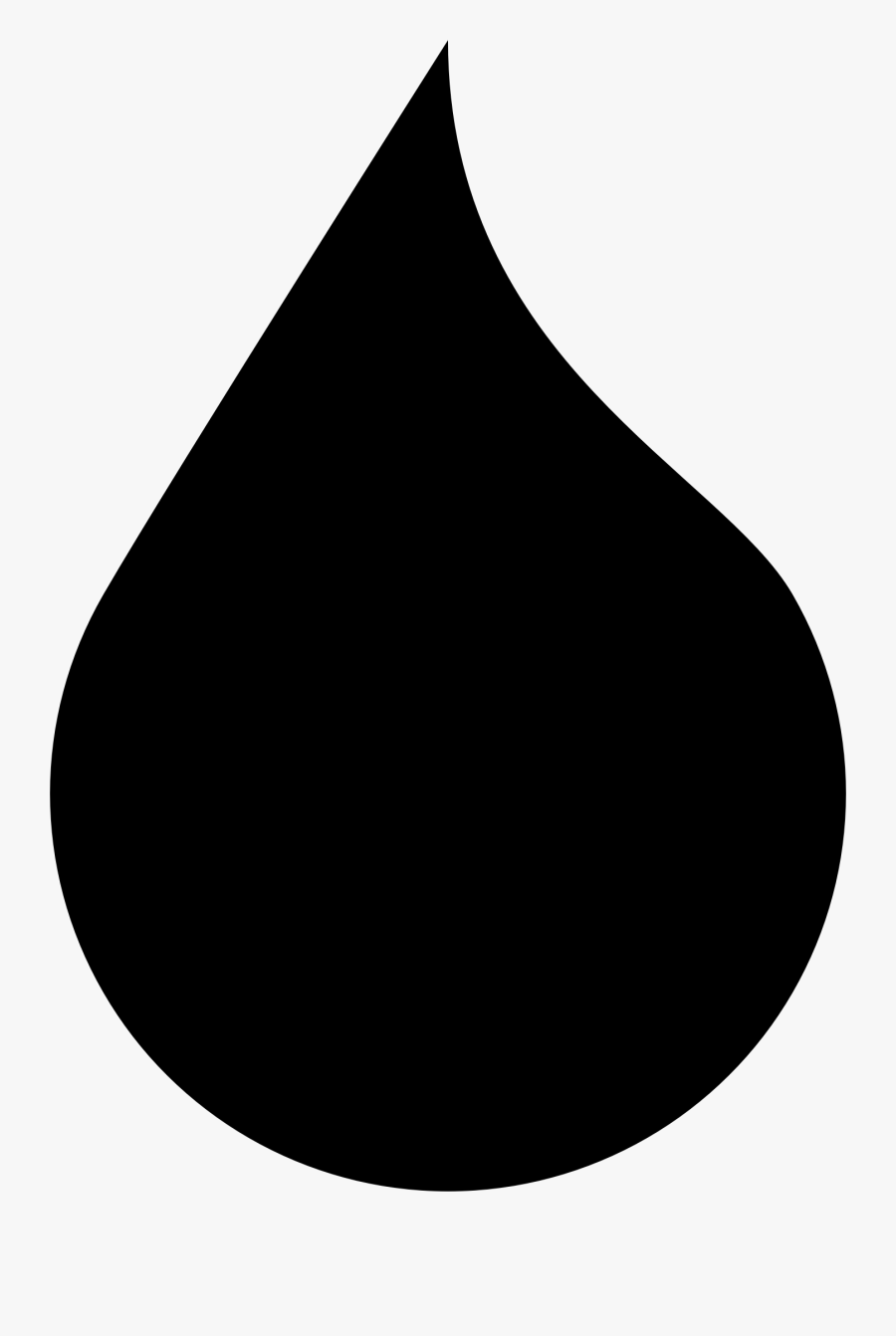 This Free Icons Png Design Of Drop Silhouette - Gota De Agua Silueta, Transparent Clipart