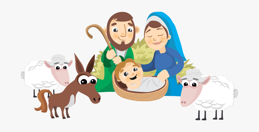 Clip Art Nativity Cartoon - Nacimiento De Jesus Animado, Transparent Clipart