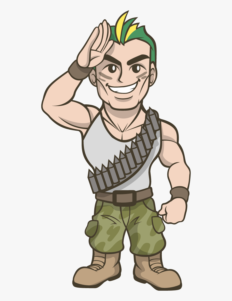 Soldier Commando Clipart - Commando Cartoon Png, Transparent Clipart