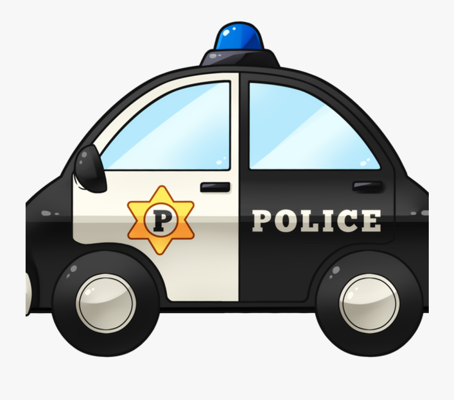 Police Officer Car Clip Art Black And White Library - Police Car Clipart Png, Transparent Clipart