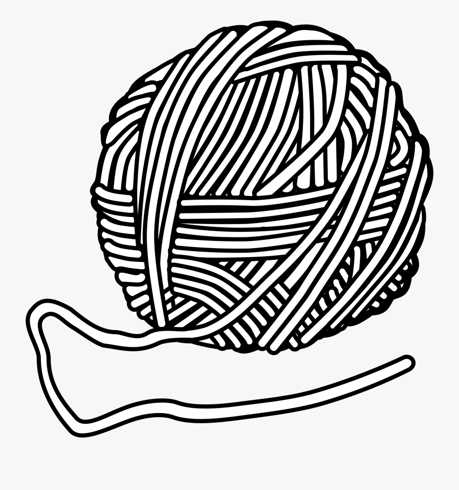 Yarn Clipart Black And White, Transparent Clipart