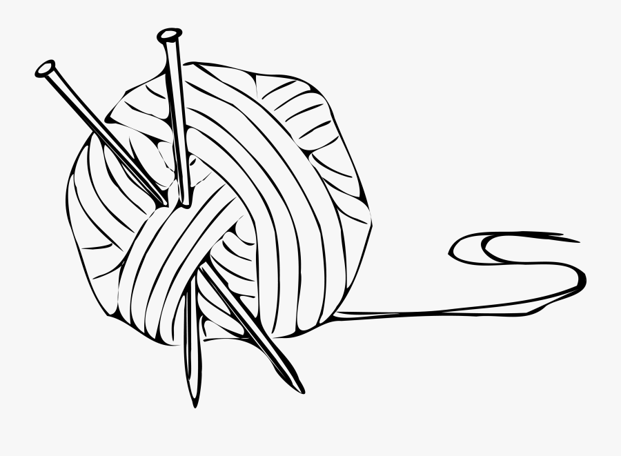 Yarn Clipart Black And White, Transparent Clipart