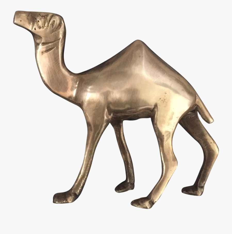 Clipart Free Library Brass Camel Figurine Statue - Arabian Camel, Transparent Clipart