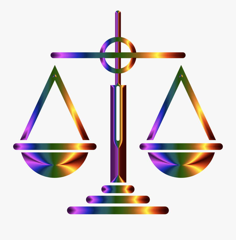 Scales Of Justice Clipart At Getdrawings - Colorful Scales Of Justice, Transparent Clipart