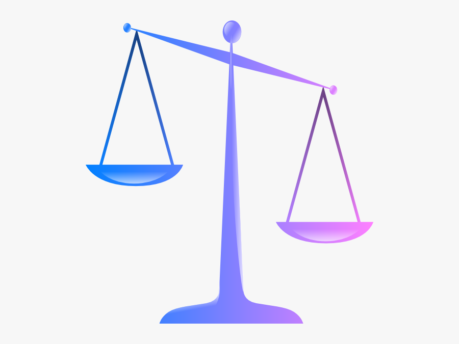 Scales Of Justice Clip Art At Clker - Law Clipart Transparent, Transparent Clipart