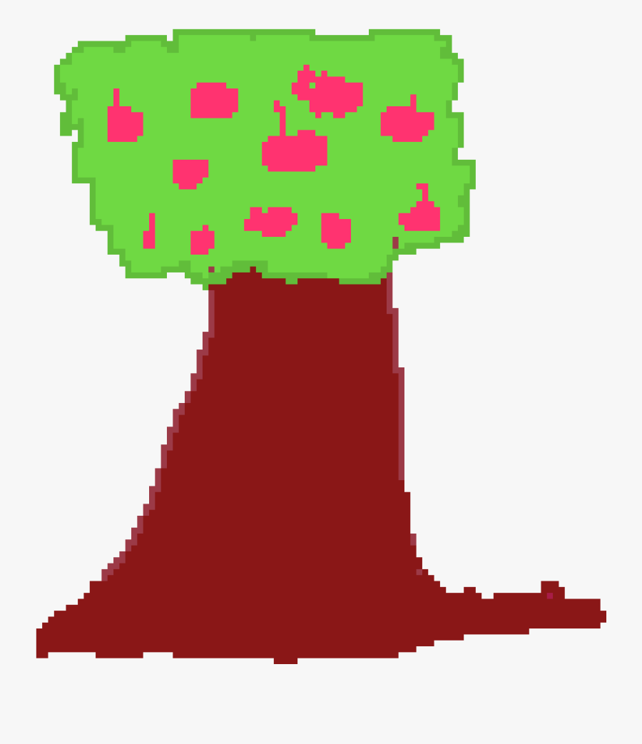 Apple Tree Clipart , Png Download - Pixel Art Apple Tree, Transparent Clipart