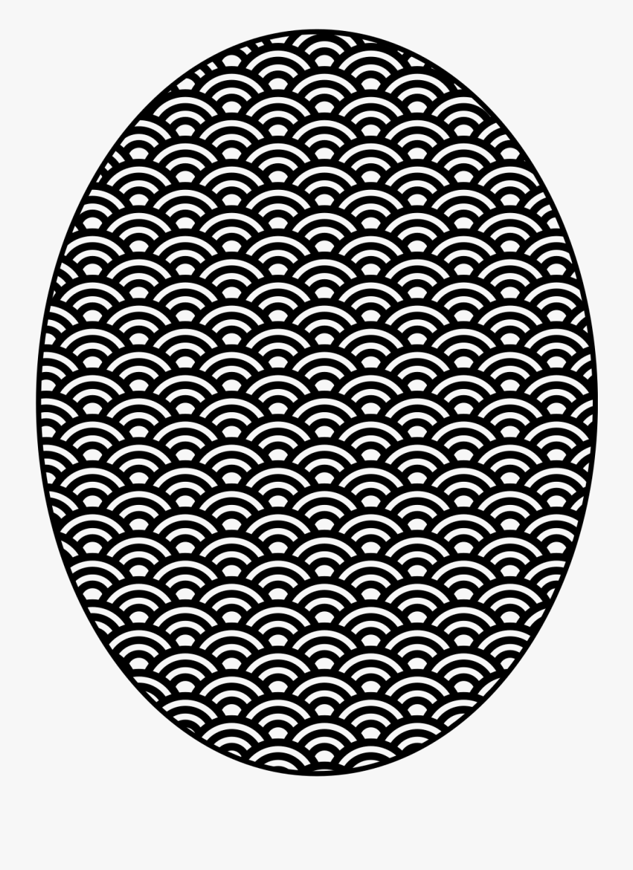 Fish Scales Background Black White Clipart 7 8 Fraction Circle