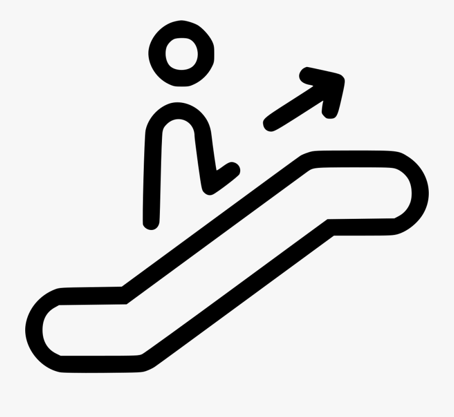 Rolling Stairs Up - Elevators Icon, Transparent Clipart