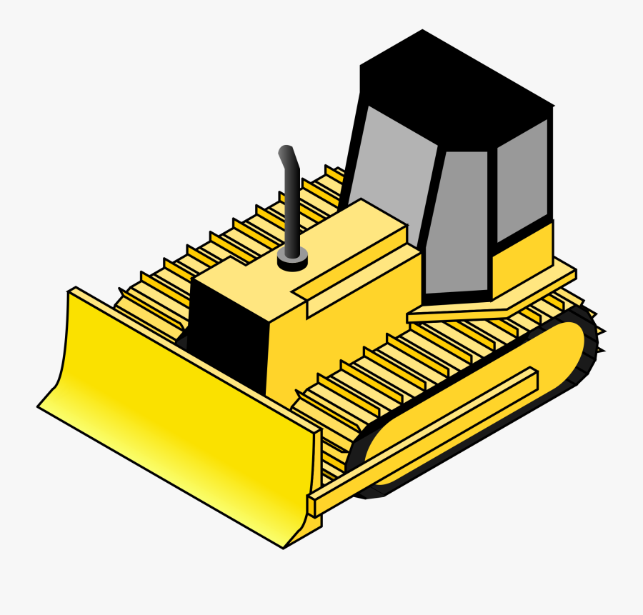 Bulldozer 4 Svg Heavy Equipment Bulldozer Clipart - Bulldozer Isometric, Transparent Clipart