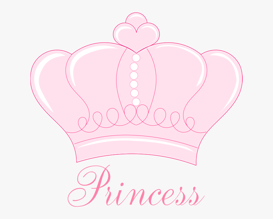 Pink Crown Princess Shower Curtain By Gigglish Jpg - Crown Clip Art Baby Pink, Transparent Clipart