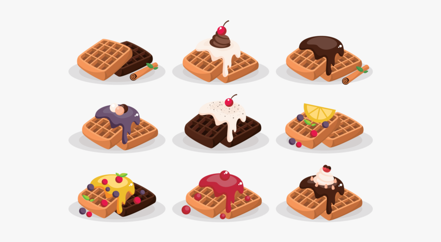 Desserts Clipart Pancake Waffle - Waffles Png Vector, Transparent Clipart