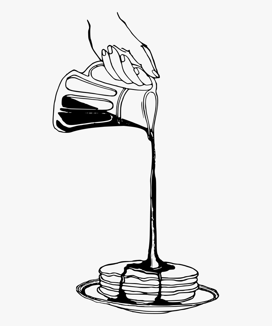 Maple Syrup - Pancakes And Syrup Drawing, Transparent Clipart