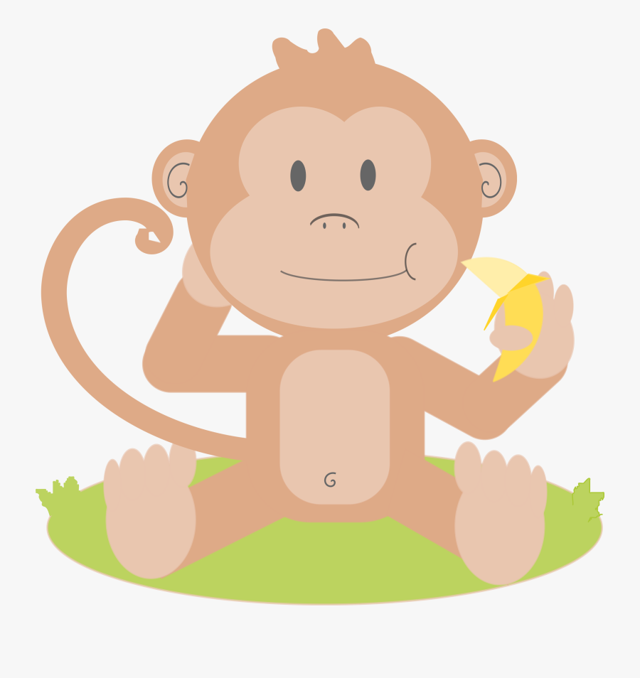 Cute Clipart Monkey, Transparent Clipart