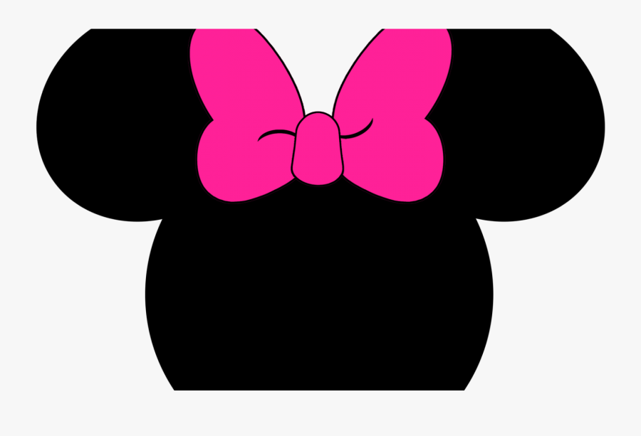 Mickey Mouse Clipart Head - Printable Minnie Mouse Head Silhouette 