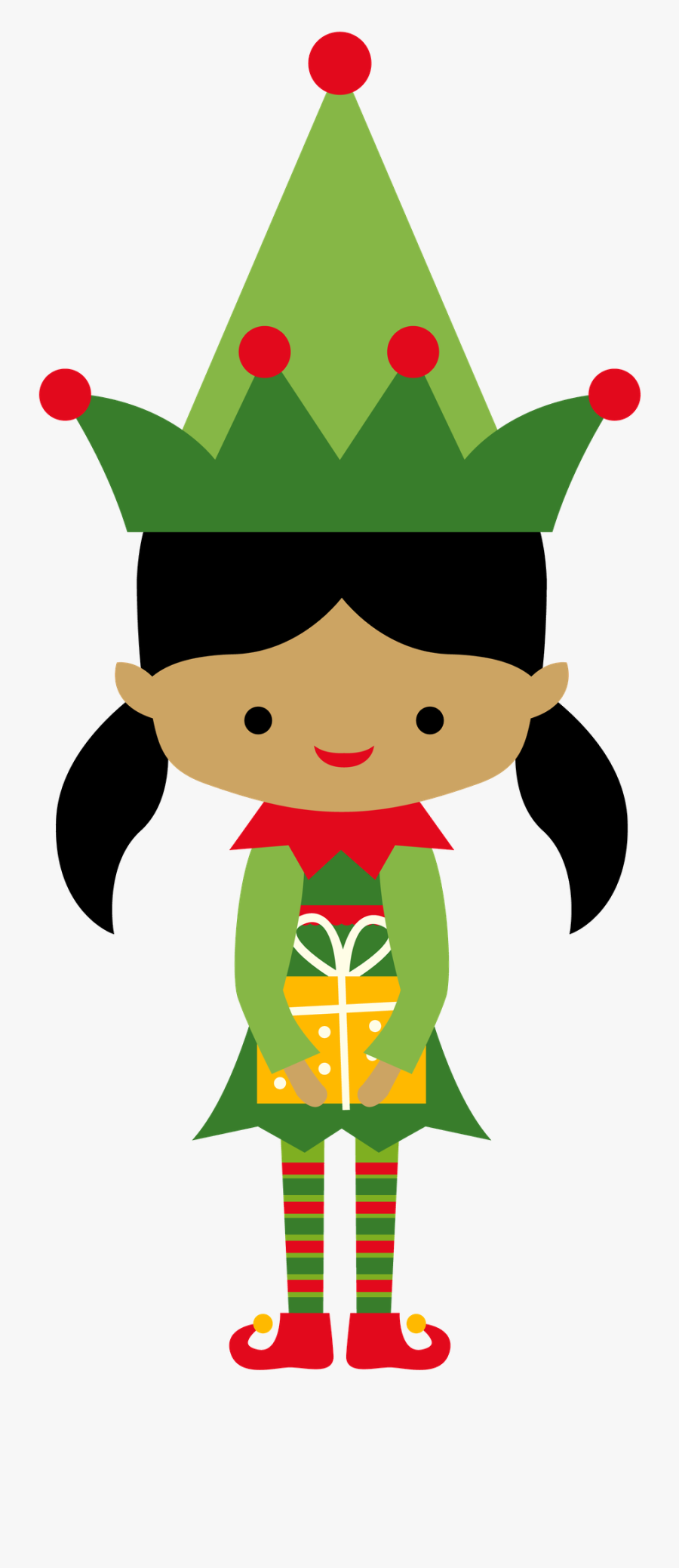 Elf Girl Clipart At Getdrawings - Christmas Girl Elf Clipart, Transparent Clipart