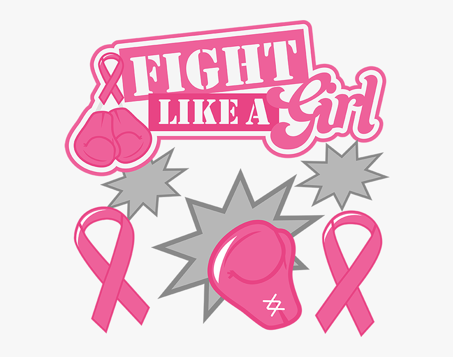 Fight Cliparts Knock Out - Fight Like A Girl With Boxing Gloves, Transparent Clipart