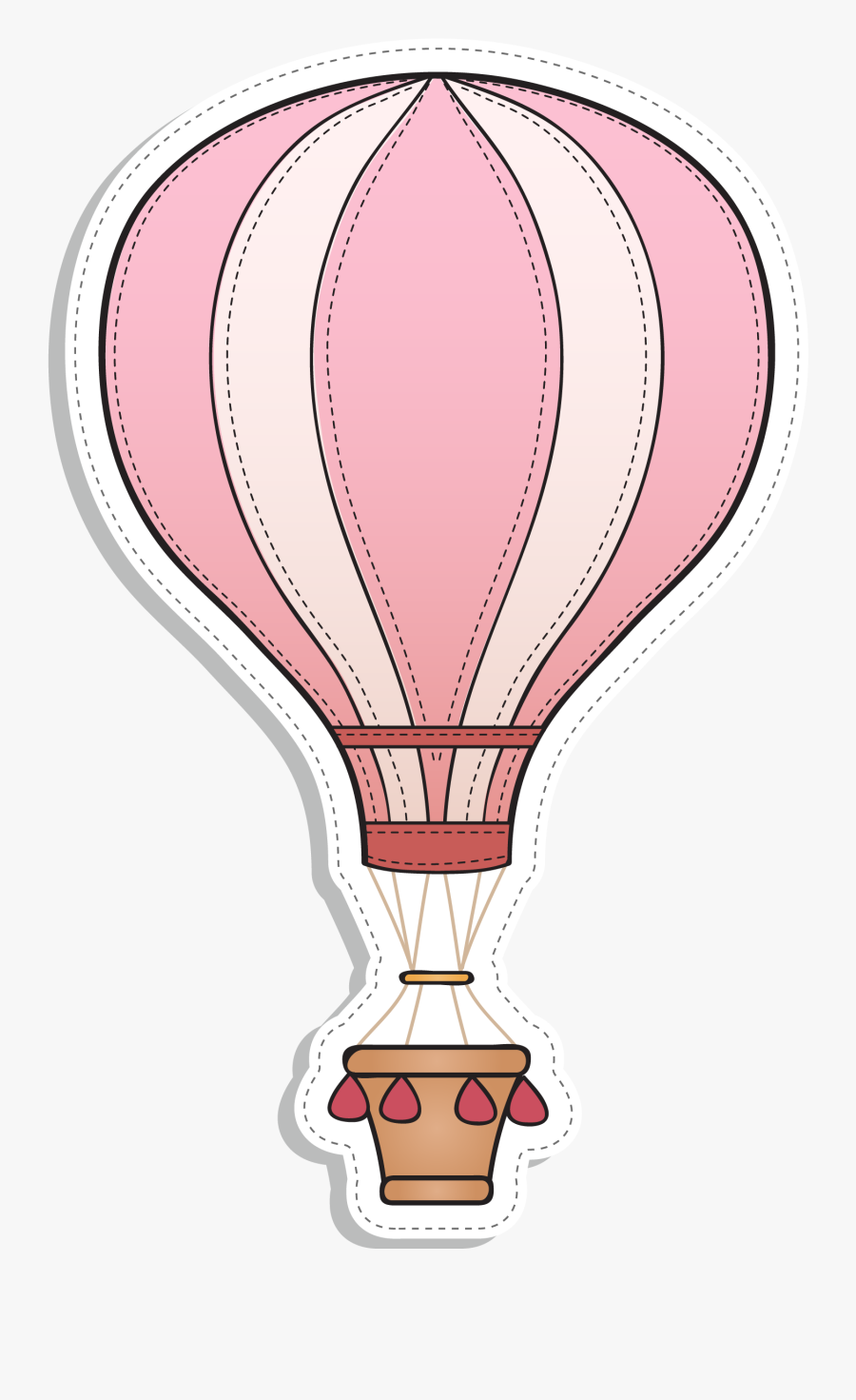 Hot Air Balloon - Hot Air Balloon Vector Blue, Transparent Clipart