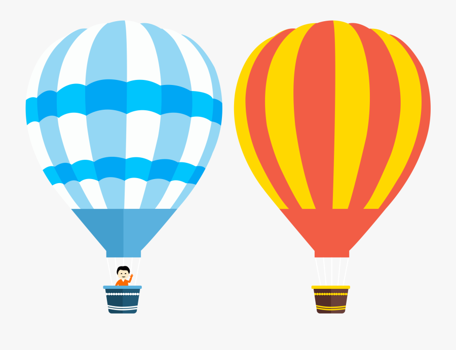 Hot Air Balloon Balloons - Hot Air Balloon Vector Png, Transparent Clipart