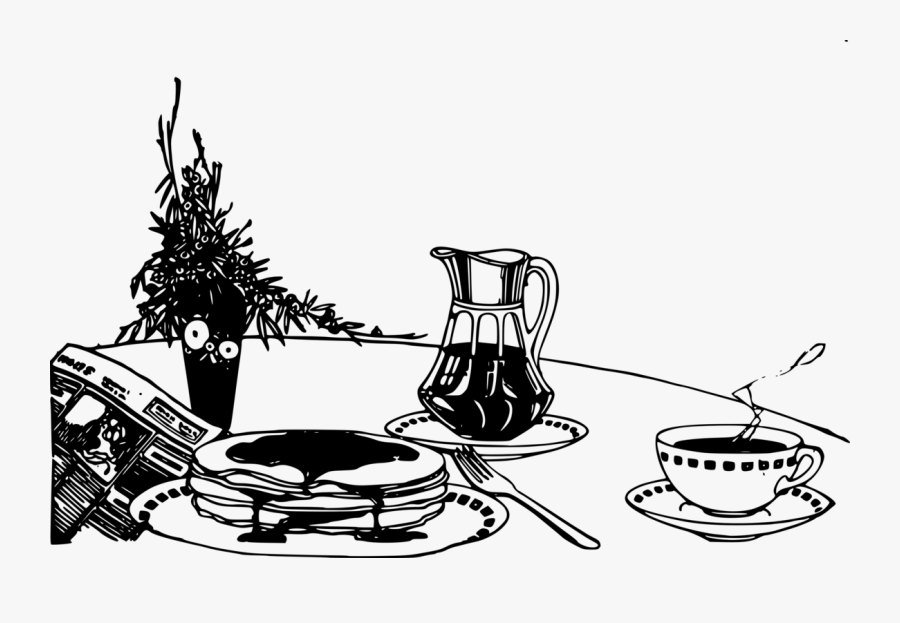 Kettle,art,monochrome Photography - Breakfast, Transparent Clipart