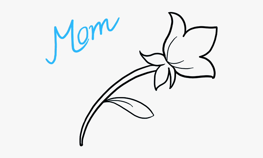 How To Draw Mother"s Day Flower - Draw Mother S Day, Transparent Clipart