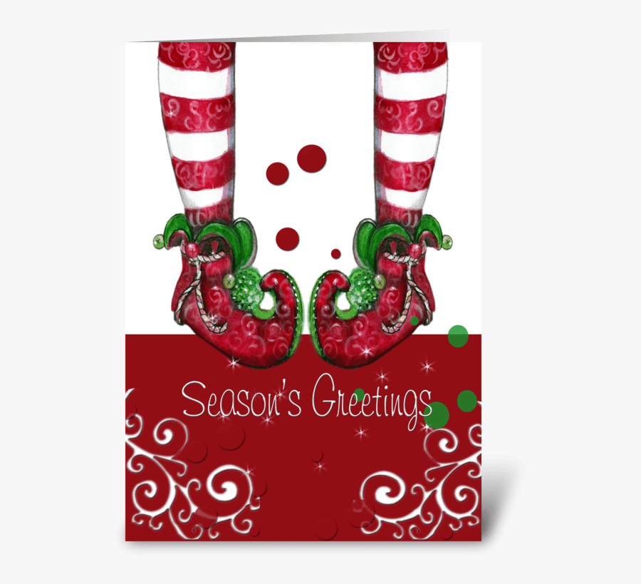 Whimsical Season"s Greetings Greeting Card - Illustration, Transparent Clipart