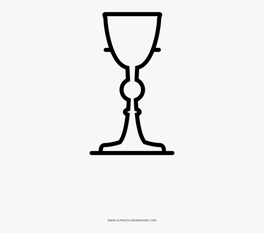 Chalice Coloring Page - Dibujo De Caliz Png , Free Transparent Clipart