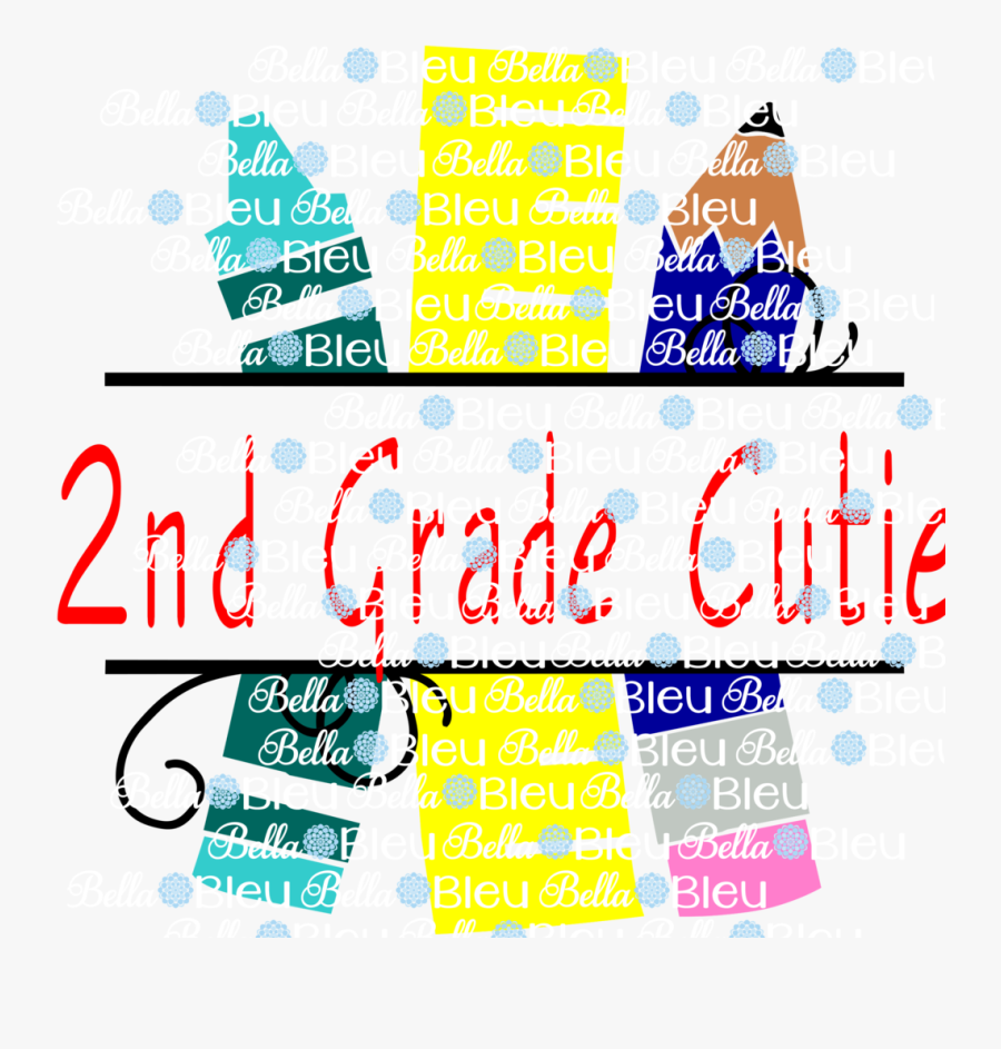 2nd Grade Cutie Printable Back To School, Transparent Clipart