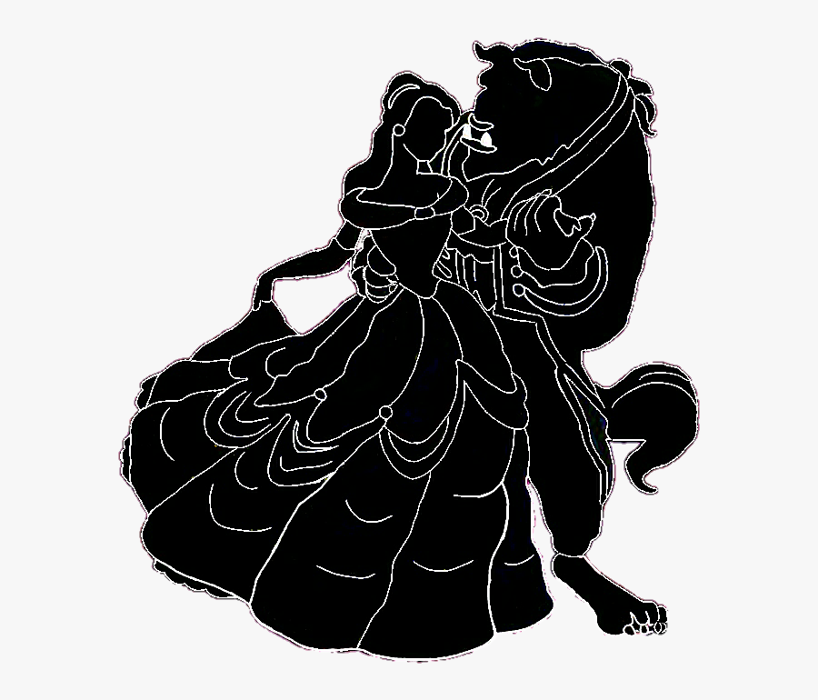 All 30+ Background Images beauty and the beast clipart black and white Latest