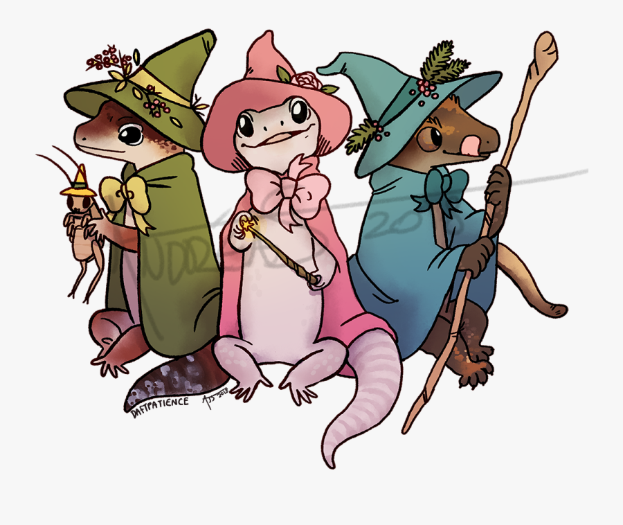 Here Are Some More Wizard Lizard Sticker Commissions - Wizard Lizard Art, Transparent Clipart
