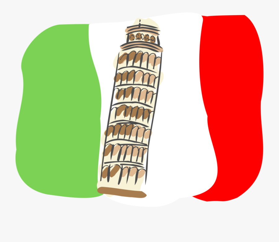 Vector Illustration Of Leaning Tower Of Pisa Campanile - Pisa Png, Transparent Clipart