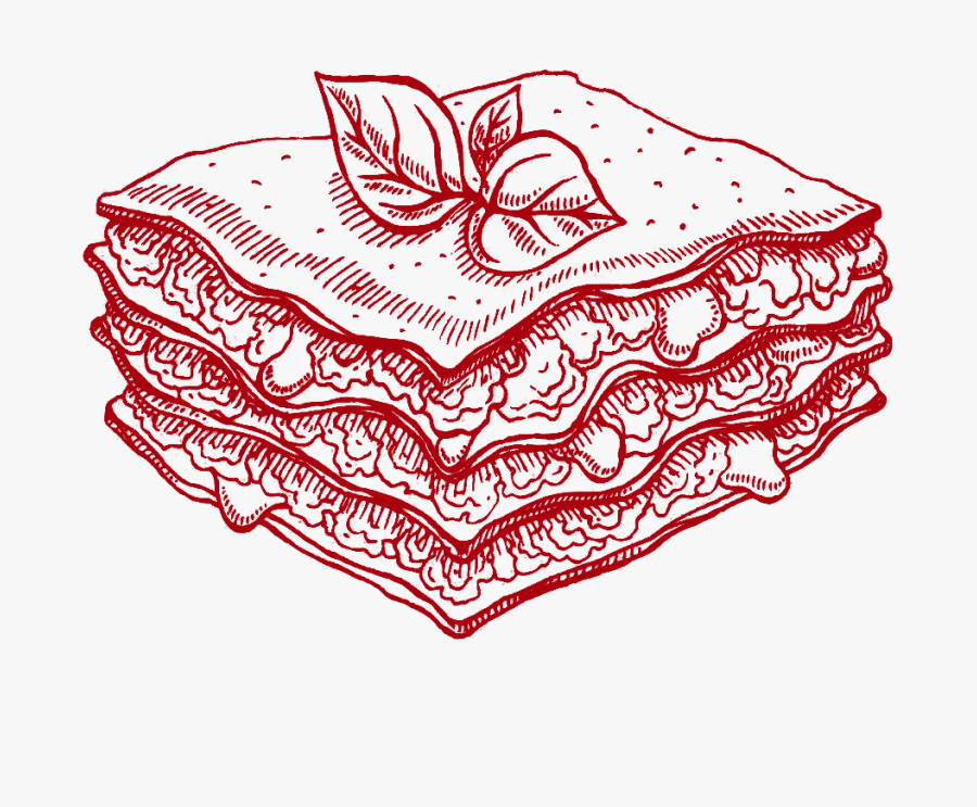 Lasagna Stilizzata, Transparent Clipart