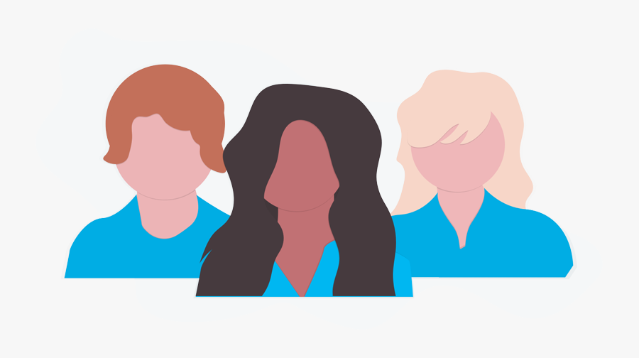 Drawing Of A Group Of People - Drawing, Transparent Clipart