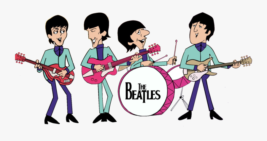 Beatles Cartoon, Transparent Clipart