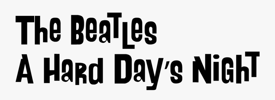 Clip Art Beatles Font - Hard Days Night Font, Transparent Clipart