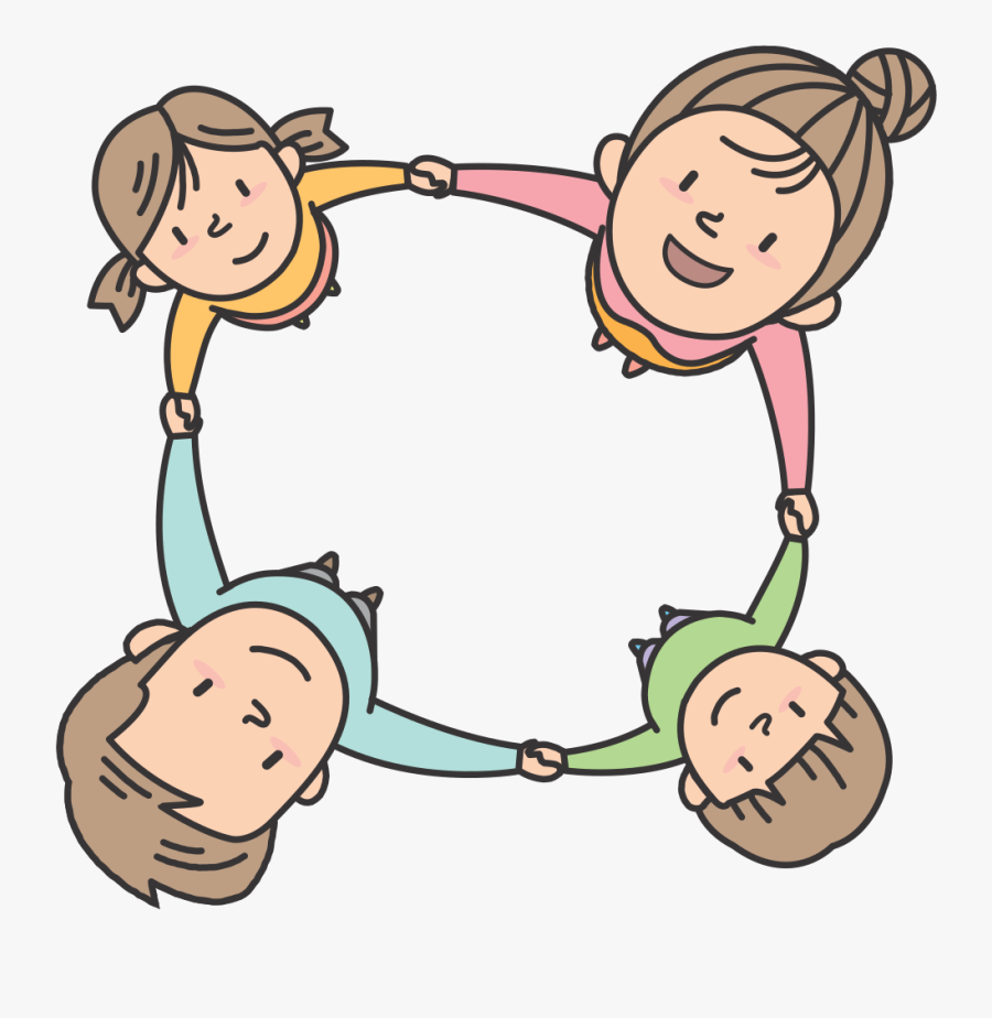 Family In Circle - Family Cartoon Circle Png, Transparent Clipart