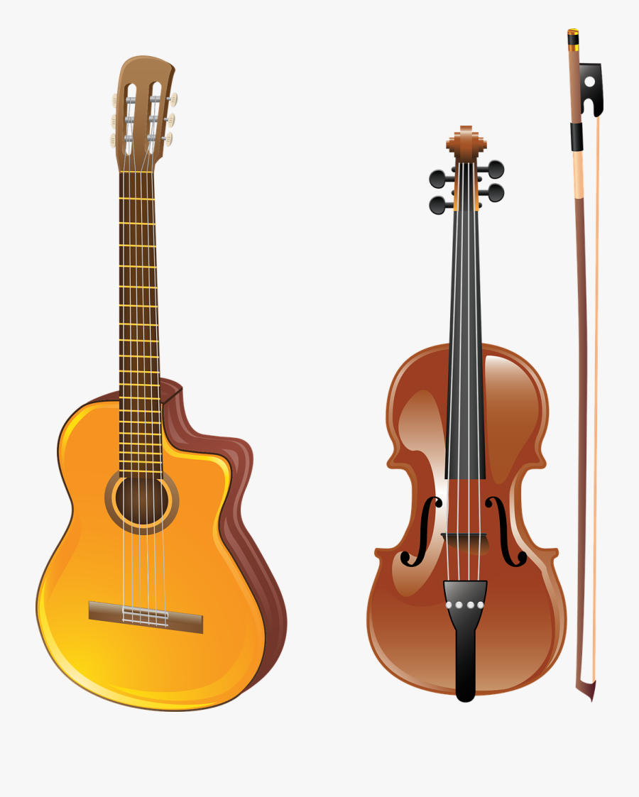 Violin And Guitar Clipart, Transparent Clipart