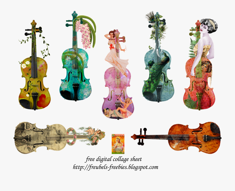 Fantasy Violin Violin Art, Victorian Crafts, Music - Collage, Transparent Clipart