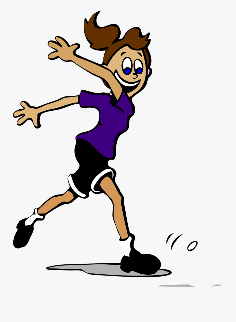 Soccer Girl Play Free Picture - Roll The Ball Clipart, Transparent Clipart