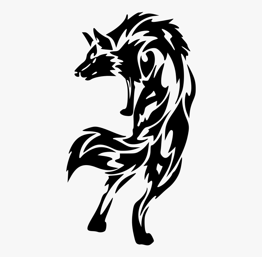 Transparent Wolf Clipart - Tribal Wolf Png Transparent , Free ...