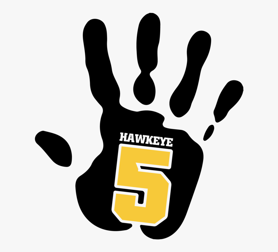 Hawkeye 5 Logo - Hand Print With A Heart Inside, Transparent Clipart
