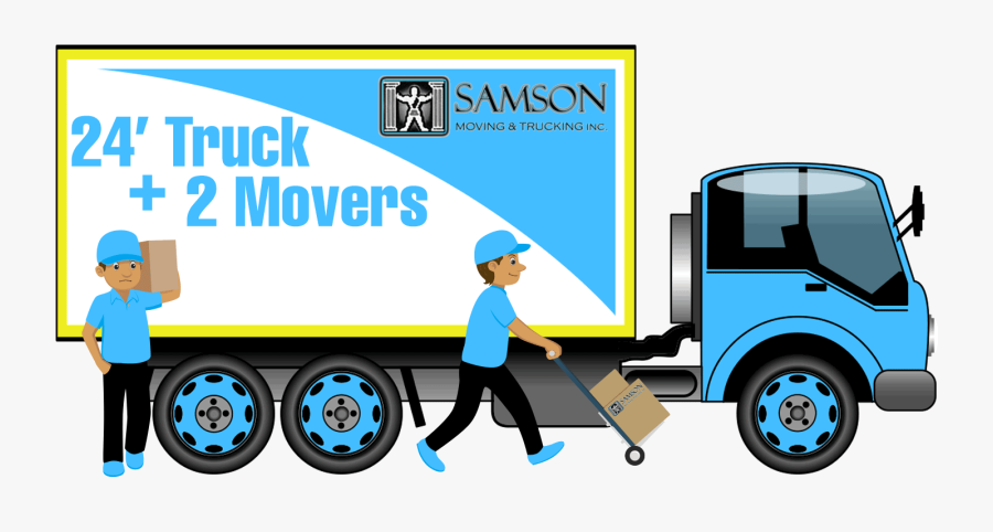 24 Truck 2movers - Illustration, Transparent Clipart