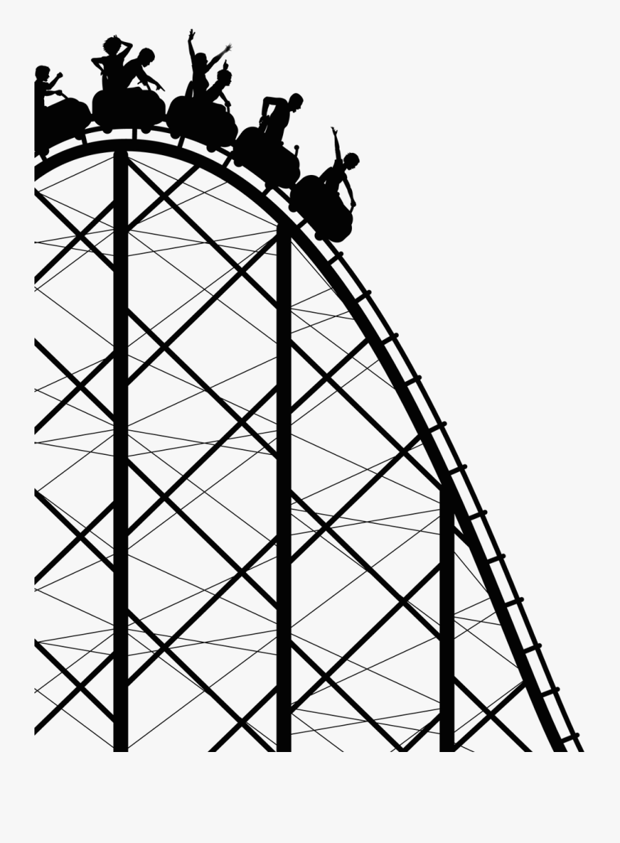 #rollercoaster #rollercoasters #park - Roller Coaster Rides Drawing, Transparent Clipart