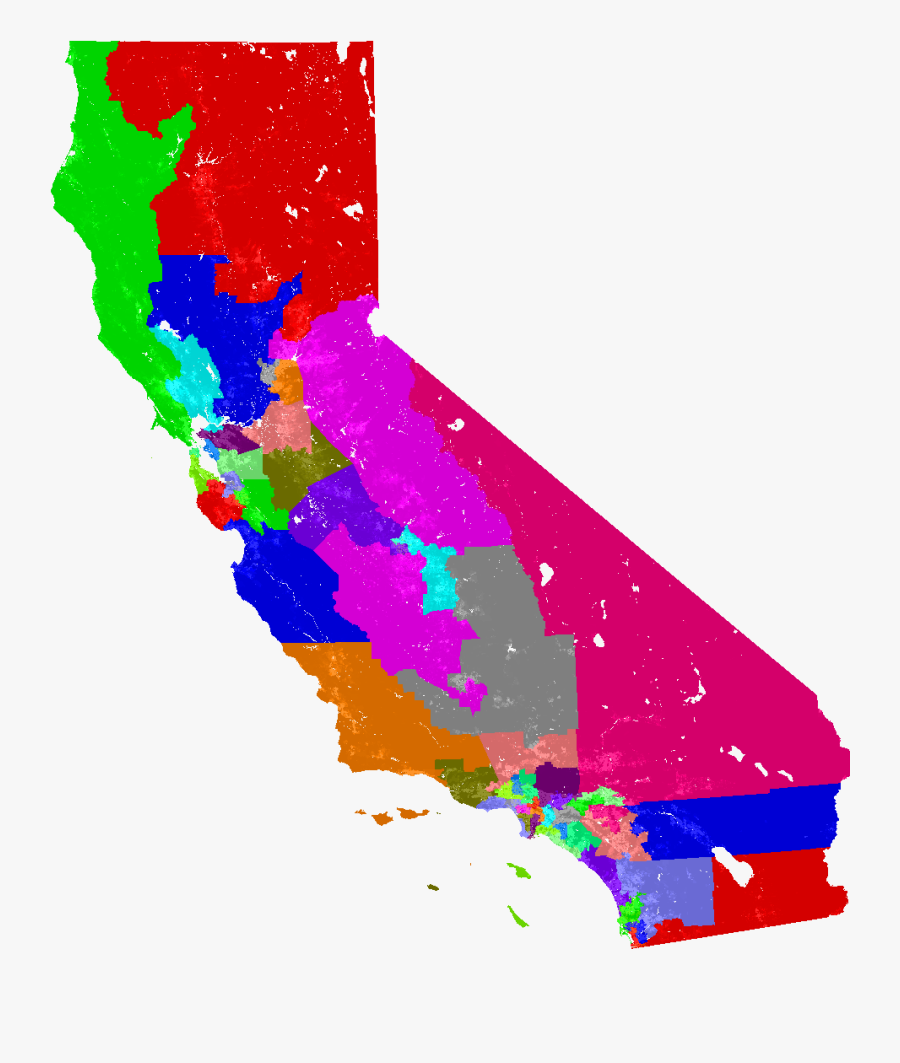 California Map, Transparent Clipart