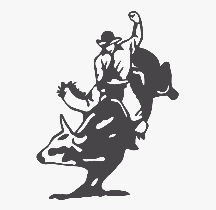Bull Riding Decal Sticker Professional Bull Riders - Bull Riding Cowboy Up, Transparent Clipart