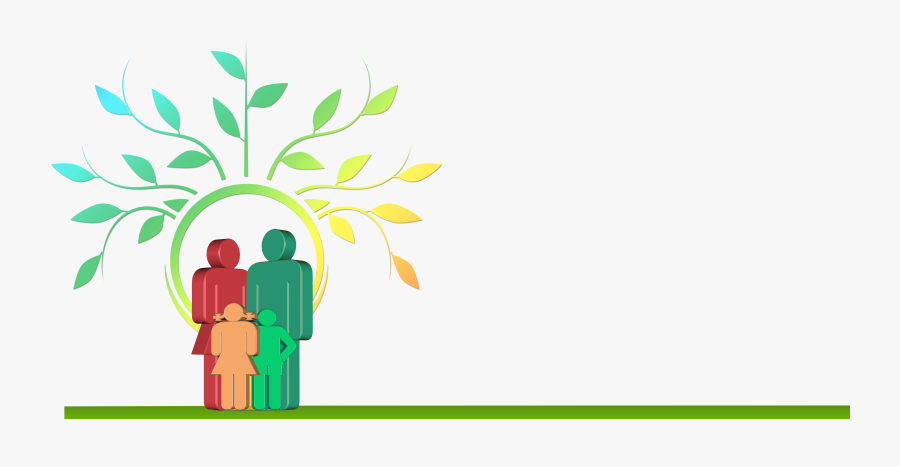 Family Tree With People, Transparent Clipart
