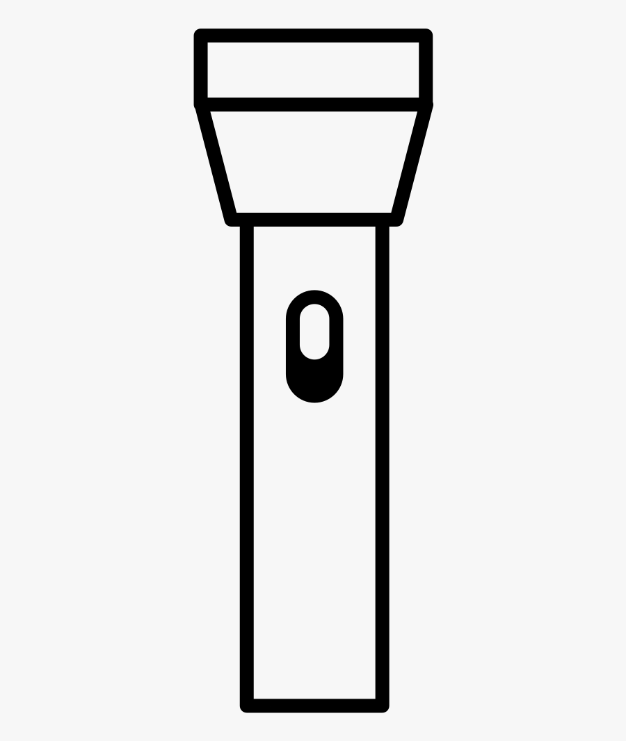 Flashlight Coloring Page, Transparent Clipart