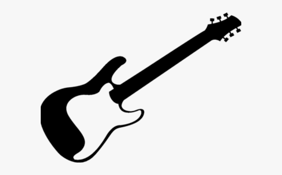 Acoustic Guitar Clipart Symbol - Electric Guitar Clipart Black And Whit...