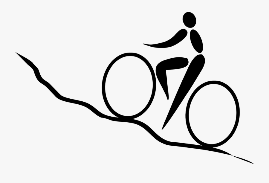 Cycling, Biking, Uphill, Climb, Bicycle, Bike, Sport - Bergop Fietsen, Transparent Clipart