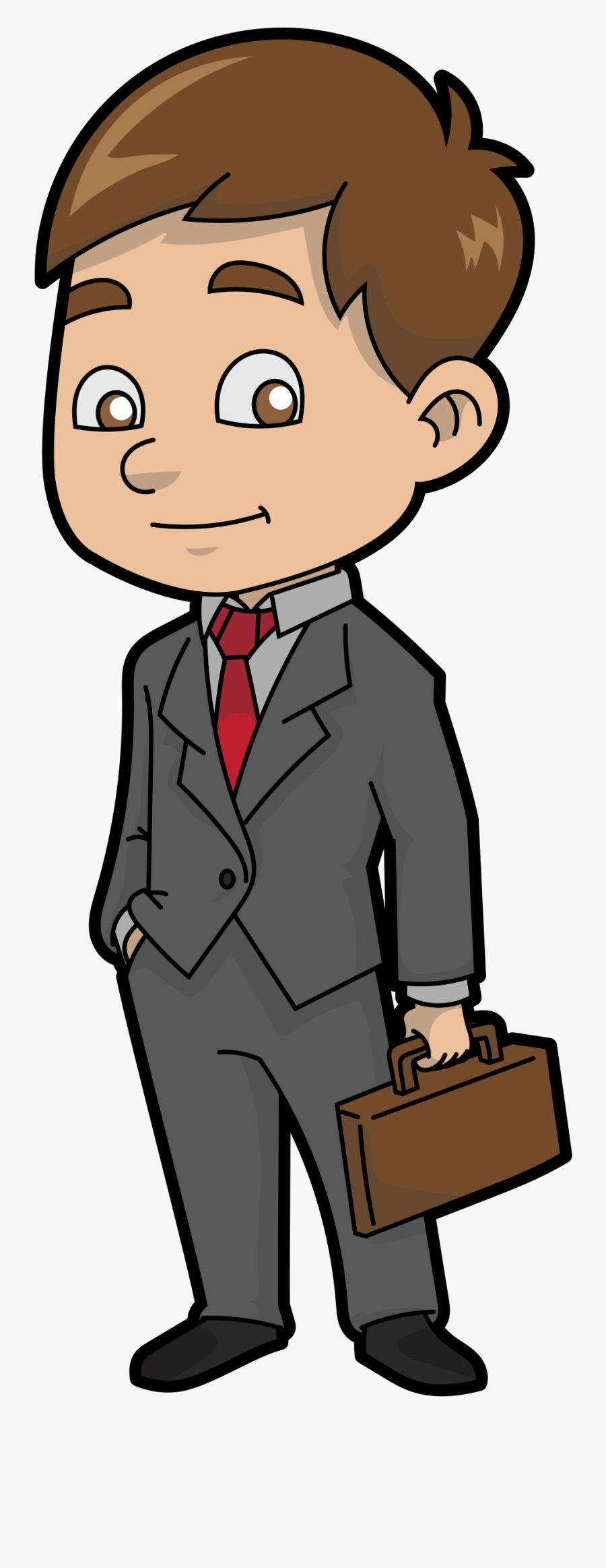 Businessman Sticker, Transparent Clipart